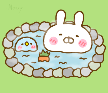 nao200's tweet image. ♨露天風呂の日だよ♨