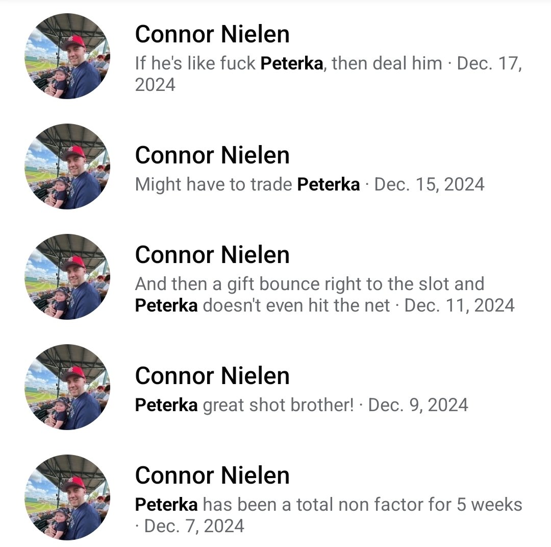 ConnorNielen's tweet photo. The group chat is really not going to miss this guy. https://t.co/XPyyEOUJNy