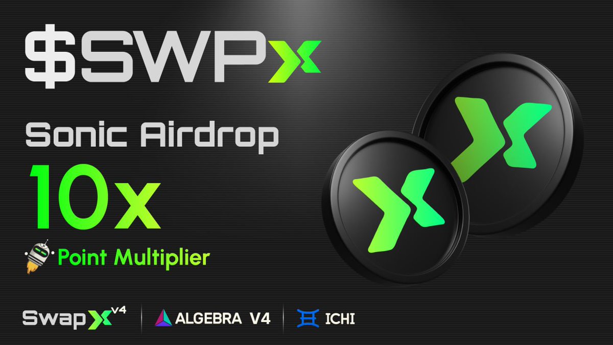 Just when you thought liquidity providing couldnt get any better - $SWPx now has a 10x multiplier for <a href="/SonicLabs/">Sonic</a> Season 2 Airdrop!

Support the Eco-system, get active, earn and stack $S