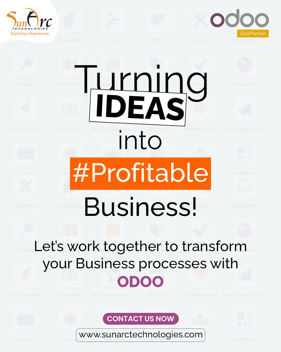 SunArc_tech's tweet photo. ✨ Why #Odoo with SunArc Technologies?
🙋🏻‍♂️Because we turn Ideas into #Profitable #businesses.
Your business deserves smarter, integrated solutions that scales.
💁🏻‍♀️From improved efficiency to real-time data insights, Odoo has it all.
👩🏻‍💻Contact us to understand how we can help you. https://t.co/KivBKjfoaX