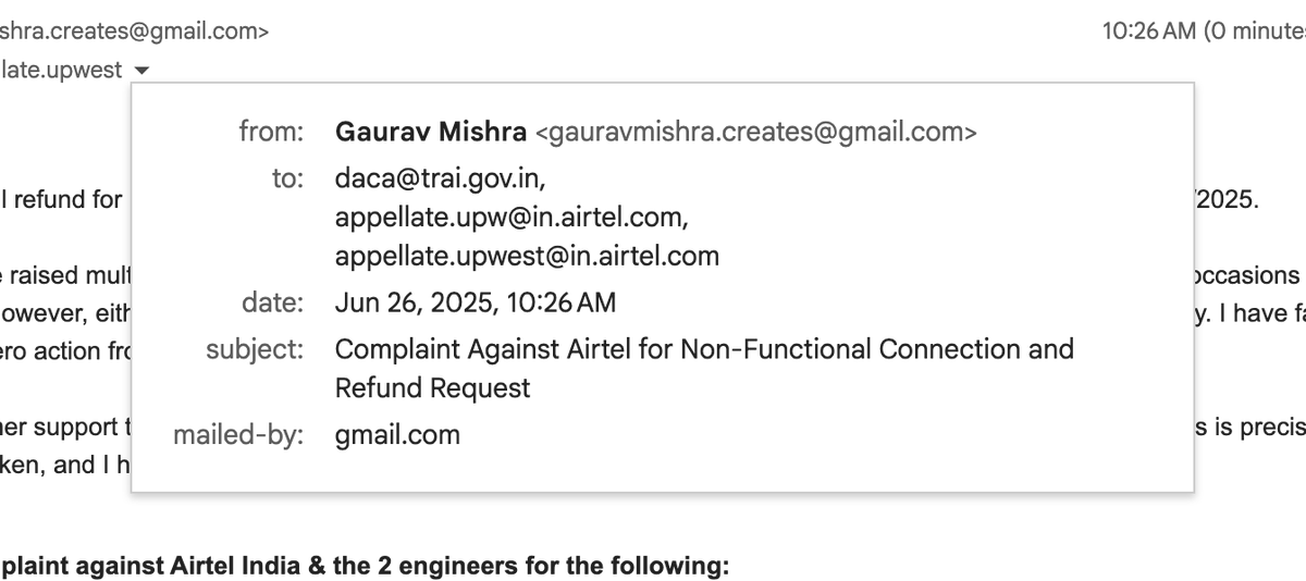 lacking_cactus's tweet photo. @airtelindia @Airtel_Presence @TRAI  I'd like my full refund asap. https://t.co/pguGz06Xij