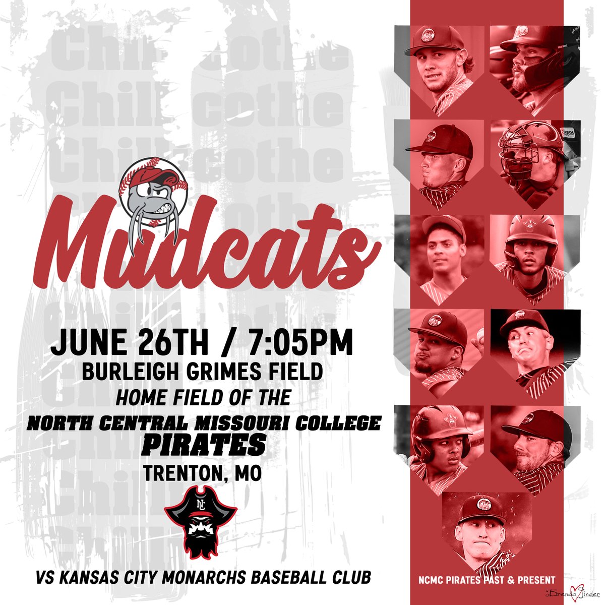 Brenda Linder (@linderbrenda7) on Twitter photo โพ๏ธ MINK League - Chillicothe Mudcats
๐ Kansas City Monarchs Baseball Club
๐ 7:05PM
๐ Burleigh Grimes Field Trenton, MO
โ๏ธ Home of the North Central Missouri College Pirates
๐ป KCHI 102.5FM player.aiir.com/kchi-am-fm/
<a href="/TannerSears24/">Tanner Sears</a> <a href="/THud_2/">Tyler Hudlow</a> <a href="/LinderKoby/">Koby Linder</a> <a href="/NCMCBaseball/">NCMC Pirate Baseball</a> โพ๏ธ MINK League - Chillicothe Mudcats
๐ Kansas City Monarchs Baseball Club
๐ 7:05PM
๐ Burleigh Grimes Field Trenton, MO
โ๏ธ Home of the North Central Missouri College Pirates
๐ป KCHI 102.5FM player.aiir.com/kchi-am-fm/
<a href="/TannerSears24/">Tanner Sears</a> <a href="/THud_2/">Tyler Hudlow</a> <a href="/LinderKoby/">Koby Linder</a> <a href="/NCMCBaseball/">NCMC Pirate Baseball</a>