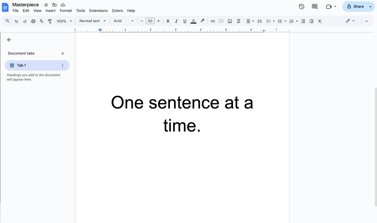 Shy_Agarwal's tweet image. You can’t write the whole masterpiece at once — it’s too much, too heavy.
And honestly, you don’t even know what it’ll become.
But you can write one honest sentence. Then another. Then another. Do that again tomorrow.
Just be true to yourself and keep doing it. Every. Single.…