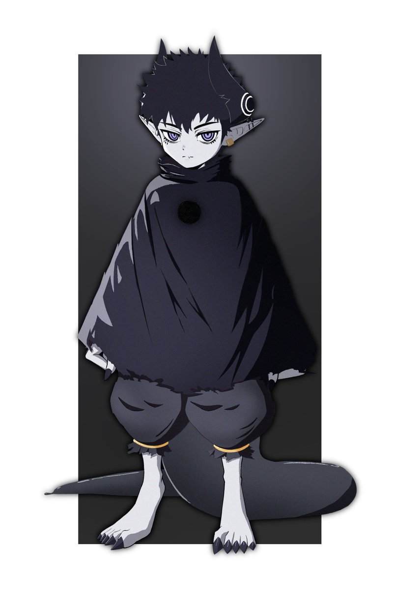 DonutVoid_'s tweet image. Full version of the VTuber design. Made some slight adjustments. Thank you for the feedback! It helps me improve the design and pursue my own style