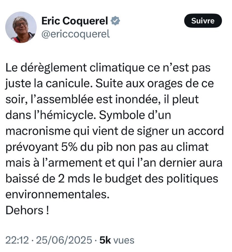 Tiens il était à l’assemblée? Parce que pour les soignants il y était pas.