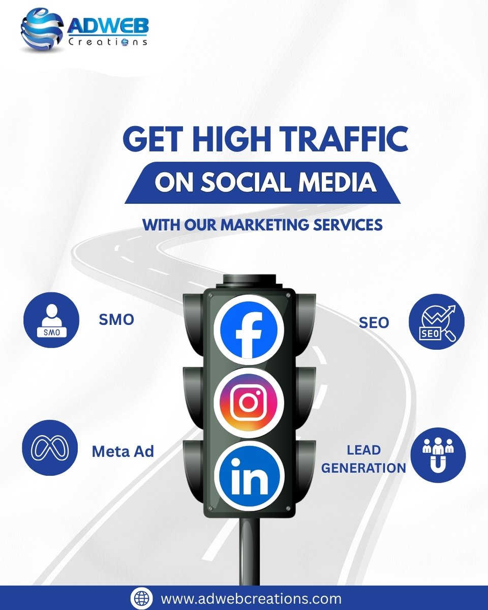 AdwebCreations's tweet photo. 📷 Want to Get High Traffic on Social Media?
Let Adweb Creations make it happen! 📷📷
📷 We don’t just manage your pages —
#AdwebCreations #SocialMediaMarketing #HighTraffic #DigitalMarketingExperts #BoostYourBrand #OnlineSuccess #ContentMarketing #SocialMediaGrowth https://t.co/VAaC5ofBnl