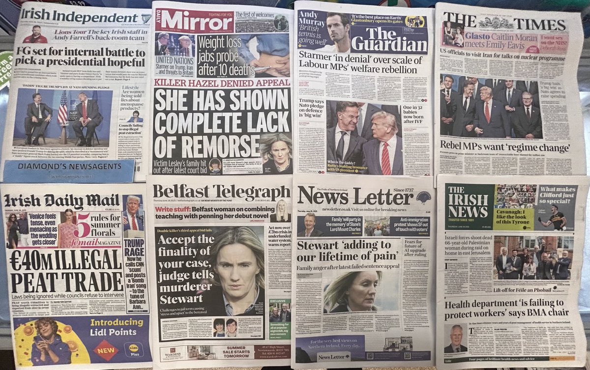 THURSDAY 26-6-25 HEADLINES ….#BuyANewspaper