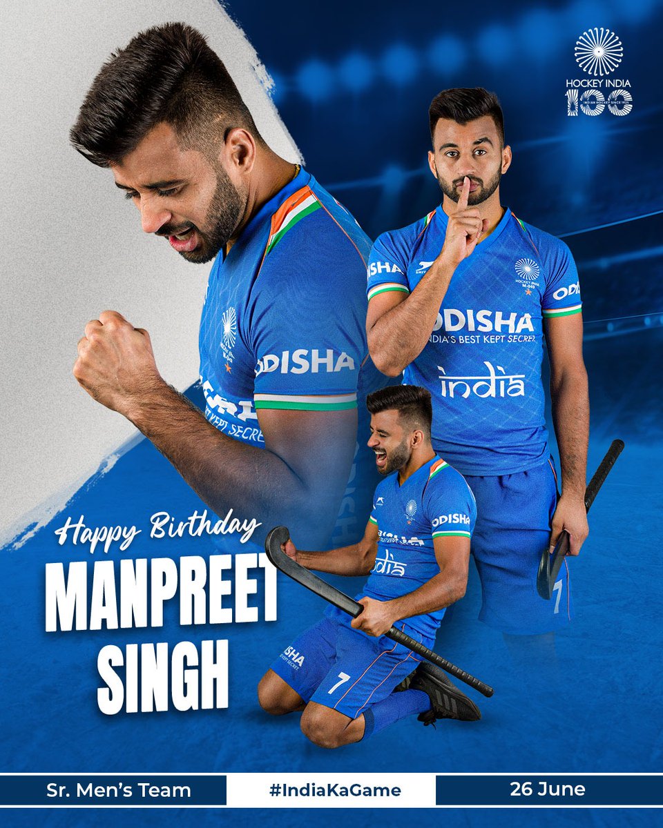 TheHockeyIndia's tweet image. 4⃣0⃣0⃣ 𝘾𝙖𝙥𝙨 𝙖𝙣𝙙 𝙘𝙤𝙪𝙣𝙩𝙡𝙚𝙨𝙨 𝙢𝙚𝙢𝙤𝙧𝙞𝙚𝙨. 🏑

Wishing a very happy birthday to our midfield maestro #Manpreetsingh!

May your journey continue to inspire generations. 👏🏻

#HockeyIndia #IndiaKaGame
.
.
.
@CMO_Odisha @IndiaSports @IndiaSports @Media_SAI