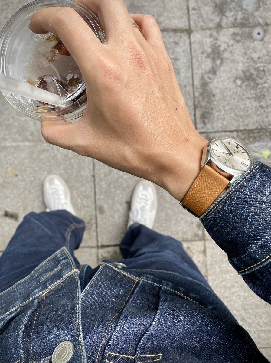 Golden Epsom Slim Strap for Grand Seiko 6245-9001. hoasavn.com