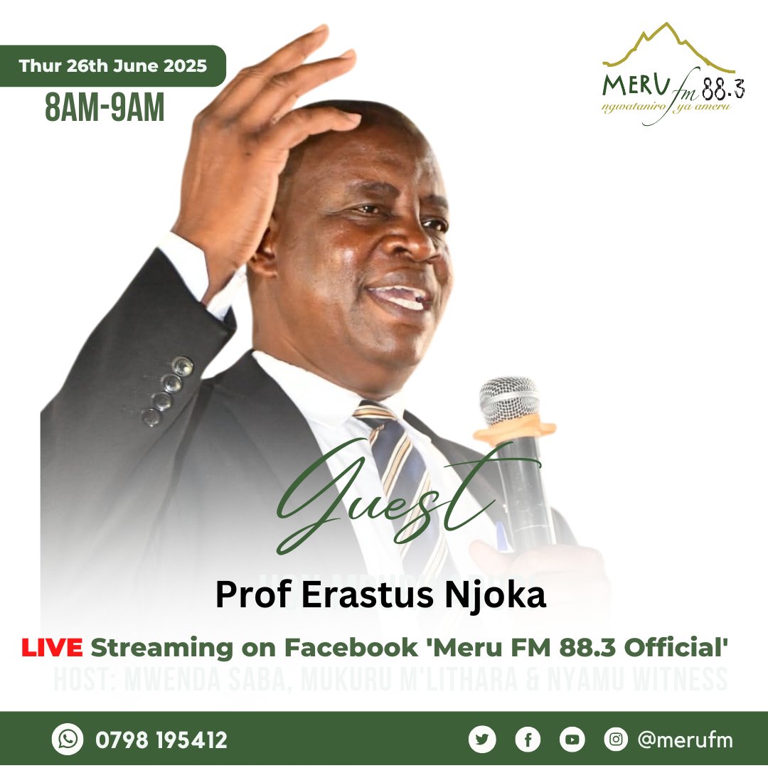 #TheriaNtuku_Show_Live
Turiaraniria imwe kwa imwe na Prof. Erastus Njoka. Tukiariria ciaca cia kaunti ya Tharaka Nithi. Niatia wenda kumuria.....
#RuukiriRukubua