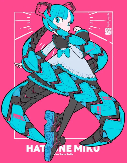 去年描いた初音ミク
