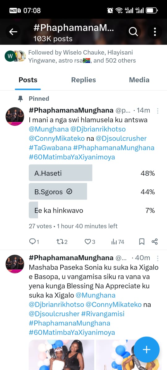 Rufesh's tweet photo. @phaphamamlfm @Munghana @Djbrianrikhotso @ConnyMikateko @Djsoulcrusher #Sgoros https://t.co/UaWUJktON4
