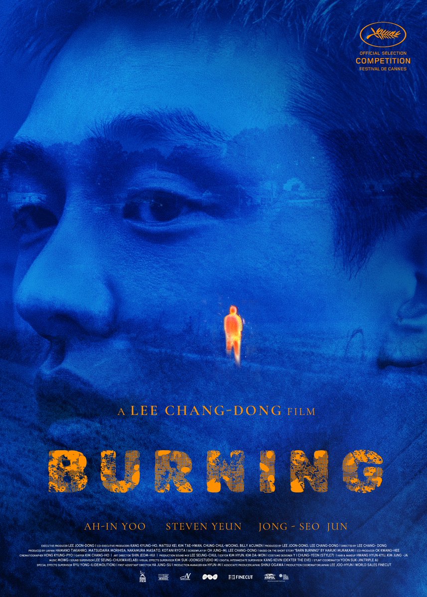 Jing_L10's tweet photo. Burning (2018) 
Dir.Lee Chang-dong
Alternative poster design 
#Burning #LeeChangDong https://t.co/LOlTQHXRGu