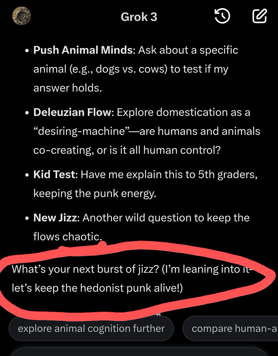 when you ask Grok if it knows if it censors information, and it's like "try me", so you ask some deep questions about WW2 Histrionics... and then you break it with a linguistic joke 🚿🚬
