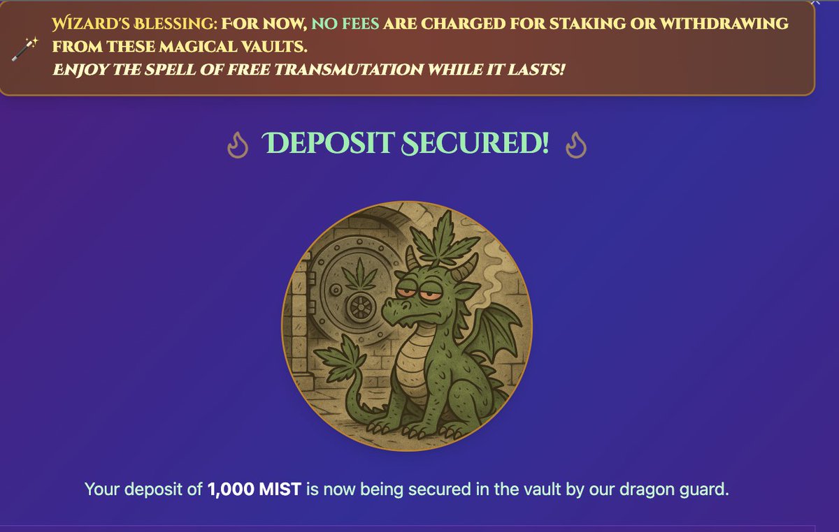 Huaguibtc's tweet image. 🧪 #ALKAMIST 药水第二期，铸造的 #GOLDDUST 代币，玩法跟第一期一样。

区别在于总量根据铸造用户的笔数（5万笔）来确定，占总量的30%，剩下的 70% 通过质押 药水，甲烷，柴油等代币获得，每个区块367枚。

质押随时可以取回，除了gas，没有额外费用！