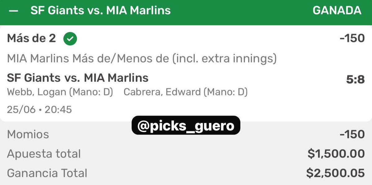 MUCHAAAAAACHOOOOOS 🗣️

Después de una mala racha, hoy tuvimos día perfecto con 3 victorias JAJAY 🤑

Seguimos recuperando para cerrar con todo el mes de junio, ÁNIMO! 👊🏻 #GueroPicks 💰