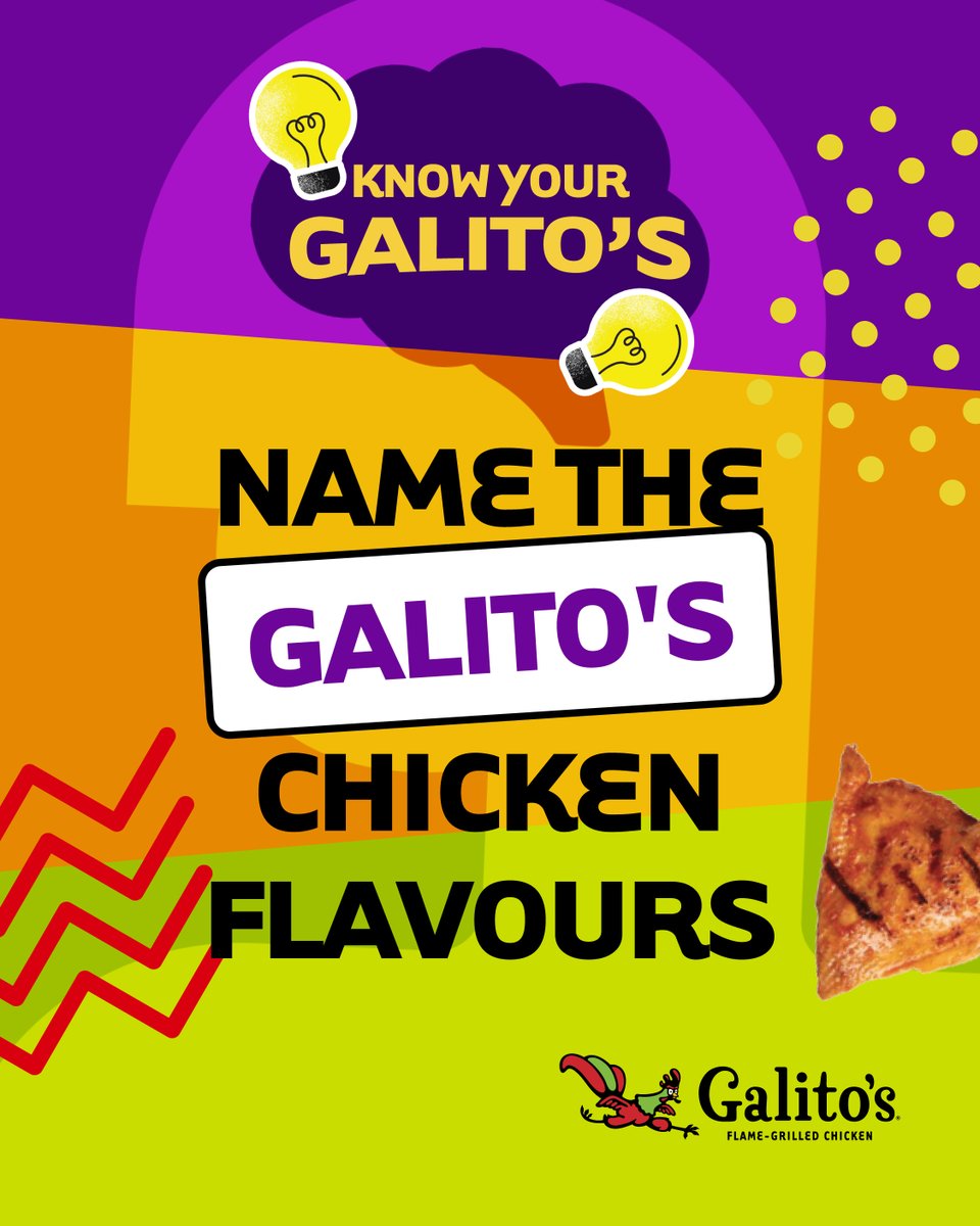 It's another round of 'Know Your Galito's'!
How It Works:

✅ Every Thursday, answer a Galito's question
✅ Drop your answer in the comments
✅ A random correct answer wins a voucher on Wednesday!
✅ Be sure to follow @galitos_kenya

#GalitosTrivia #KnowYourGalitos