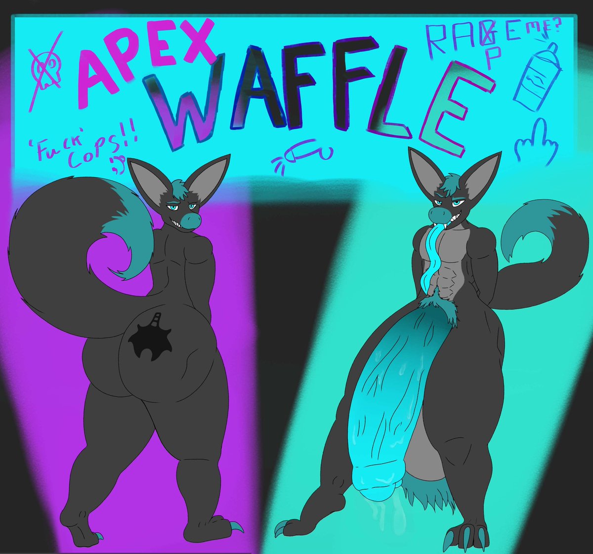 Babe wake up, new waffle dropped.

#nsfw #furry #hyper #femboy #yiff #gay