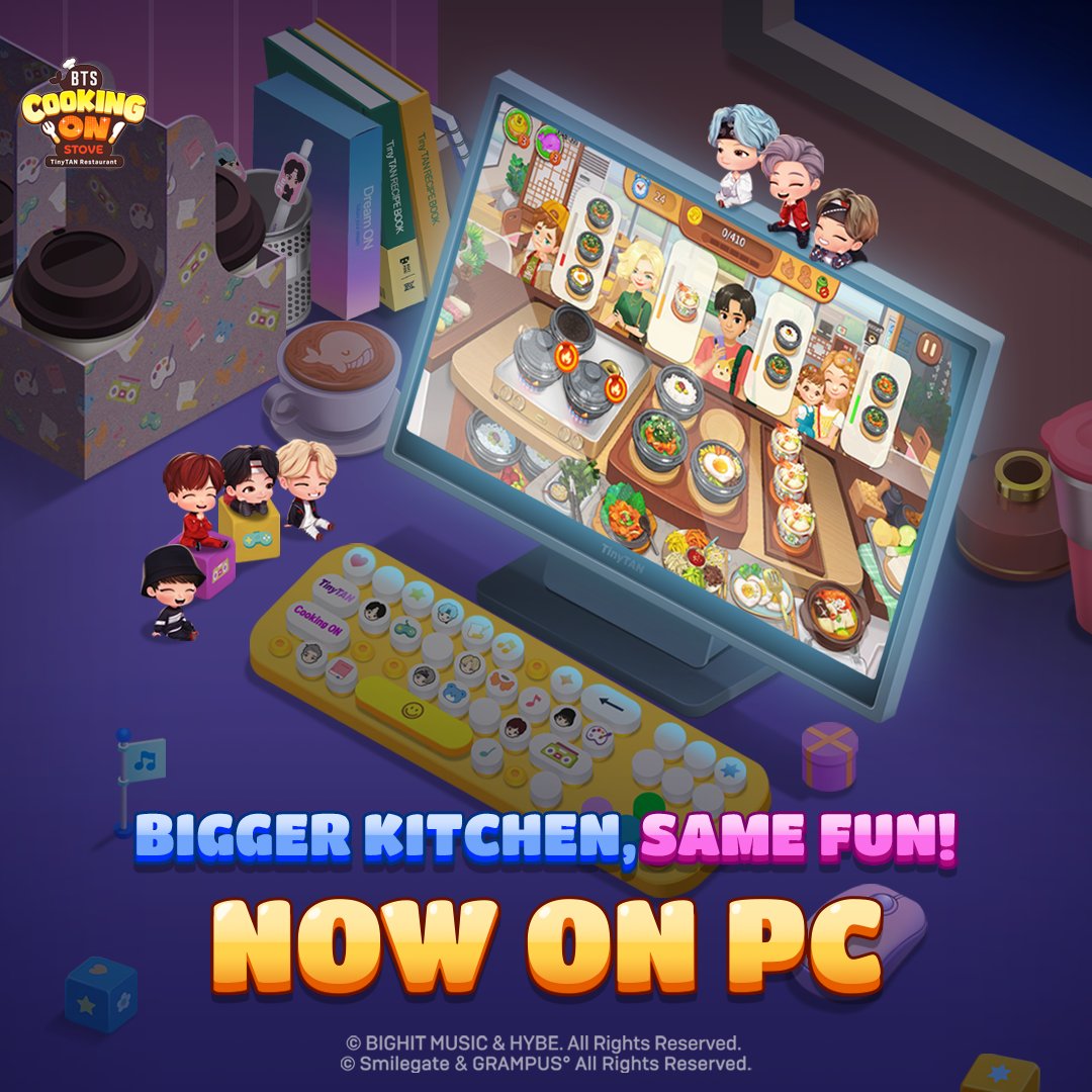 BTS Cooking On STOVE : TinyTAN Restaurant tweet media
