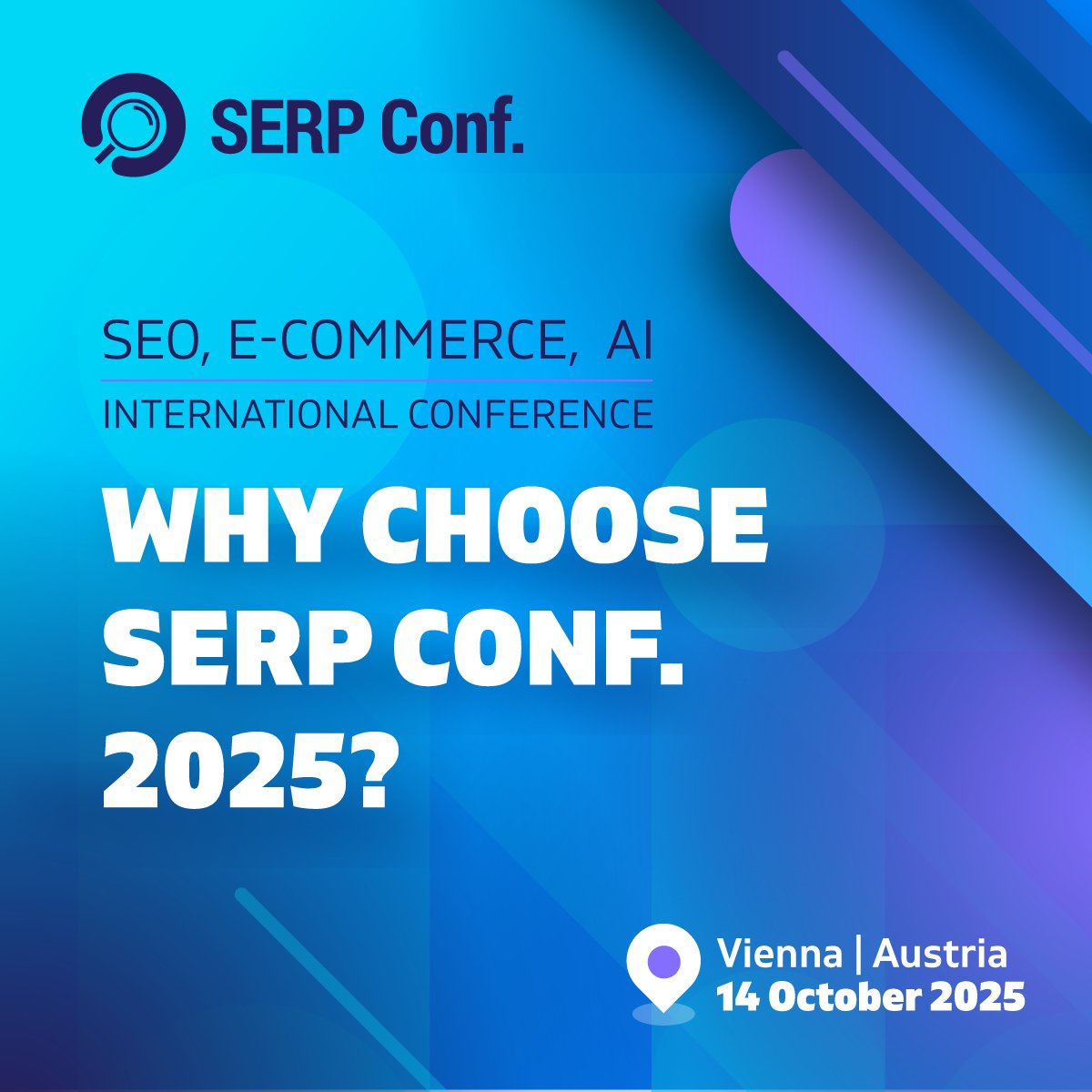 serpconf's tweet photo. Why choose SERP Conf. Vienna?
✔  Get the answers you need, straight from the experts.
✔  Conversations that go beyond the conference room.
✔ New speakers. New ideas. No repetition.

Get your ticket: https://t.co/uIqVU5ek2t https://t.co/JgXS7ddBRt