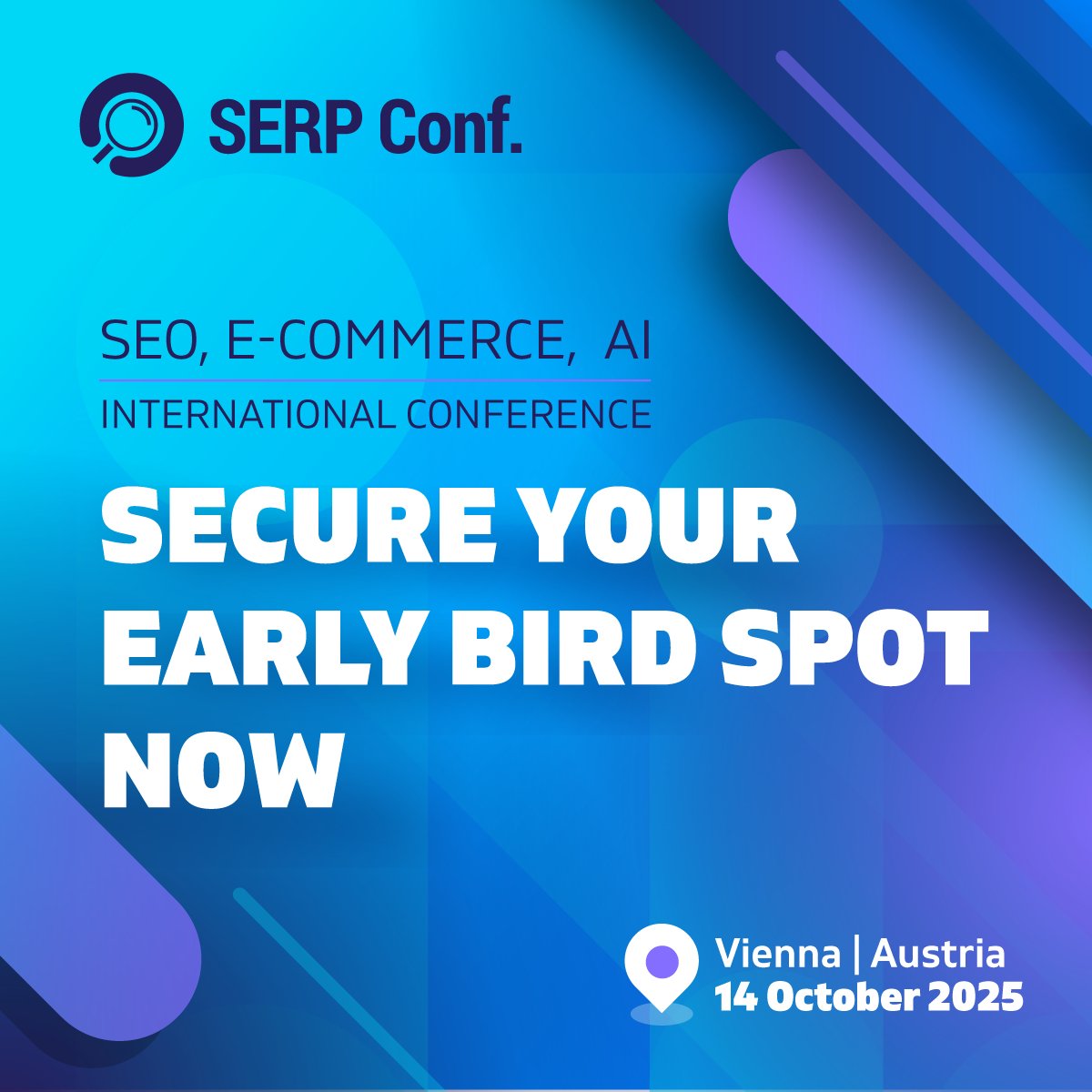 serpconf's tweet photo. Why choose SERP Conf. Vienna?
✔  Get the answers you need, straight from the experts.
✔  Conversations that go beyond the conference room.
✔ New speakers. New ideas. No repetition.

Get your ticket: https://t.co/uIqVU5ek2t https://t.co/JgXS7ddBRt