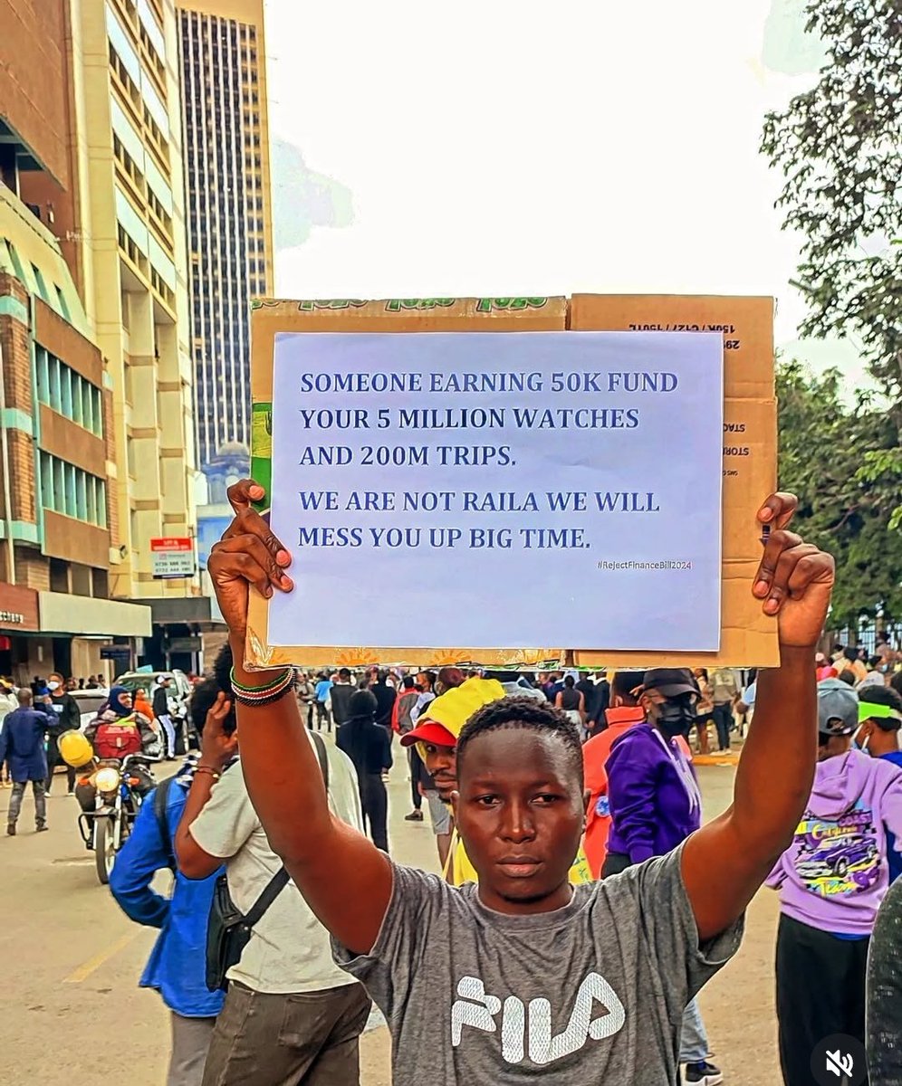 This is why the Kenyan youths were on the streets!!!!