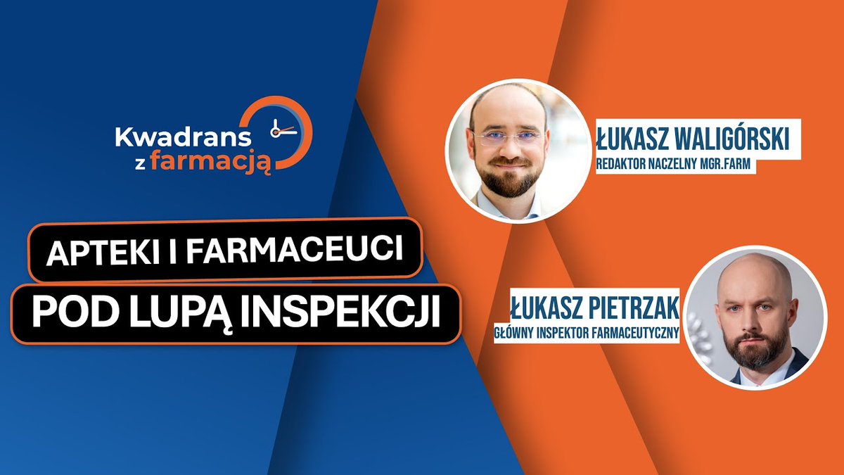 MGR.FARM (@mgrfarm) on Twitter photo Już dzisiaj o godzinie 12:00 na portalu MGR.FARM premiera #101 odcinka Kwadransa z farmacją, którego gościem będzie <a href="/lpietrzak20/">Łukasz Pietrzak</a> - <a href="/GIF_GOV_PL/">Główny Inspektorat Farmaceutyczny</a>. Będzie o receptach farmaceutycznych, wyroku TSUE w sprawie zakazu reklamy aptek i przestępczości farmaceutycznej. Już dzisiaj o godzinie 12:00 na portalu MGR.FARM premiera #101 odcinka Kwadransa z farmacją, którego gościem będzie <a href="/lpietrzak20/">Łukasz Pietrzak</a> - <a href="/GIF_GOV_PL/">Główny Inspektorat Farmaceutyczny</a>. Będzie o receptach farmaceutycznych, wyroku TSUE w sprawie zakazu reklamy aptek i przestępczości farmaceutycznej.