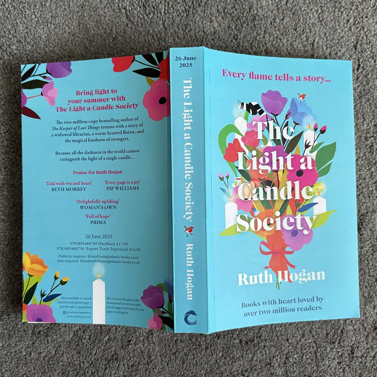 Shona Holmes-Berry (@shonaholmes23) on Twitter photo 🥳📖PUBLICATION DAY SPOTLIGHT!📖🥳
Today is #publicationday for the lovely #TheLightACandleSociety by <a href="/ruthmariehogan/">Ruth Hogan</a>
Have always loved Ruth’s writing, have read all now except #ThePhoenixBallroom, need to grab a copy!📚
Have you read any of Ruth’s books? 📖
#BookTwitter 🥳📖PUBLICATION DAY SPOTLIGHT!📖🥳
Today is #publicationday for the lovely #TheLightACandleSociety by <a href="/ruthmariehogan/">Ruth Hogan</a>
Have always loved Ruth’s writing, have read all now except #ThePhoenixBallroom, need to grab a copy!📚
Have you read any of Ruth’s books? 📖
#BookTwitter