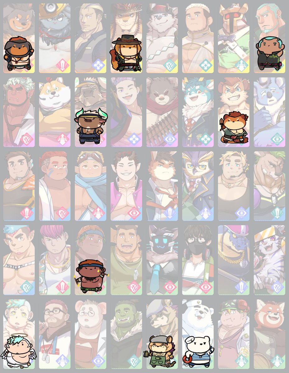 Yaki_Arts's tweet photo. キャラクターが少ないので全部描けるかなと思った https://t.co/T4VpUWFmWb