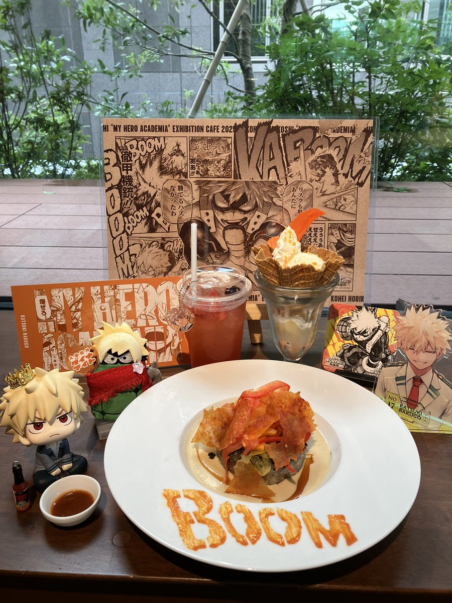 ヒロアカ原画展のカフェに行ってきました！原画展自体は6月のチケット