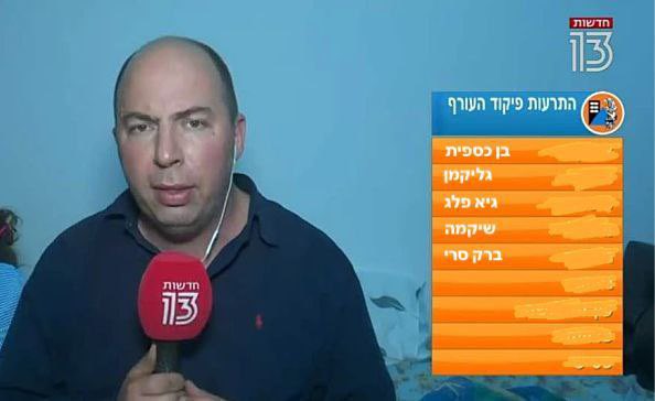 שידור חי עכשיו מהממ"ד בתבהלה 13