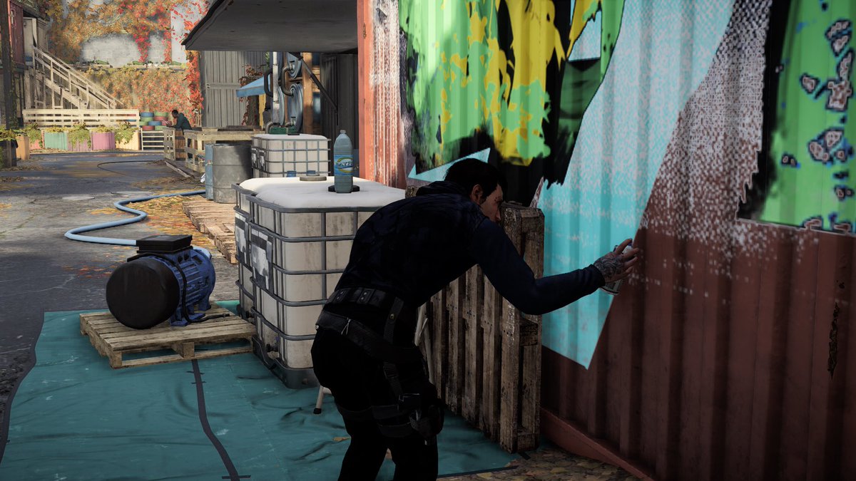 Can I use this  for my agent 👀 all the tattoos please. 

I like it 

#TheDivision2 #VirtualPhotography #Photomode