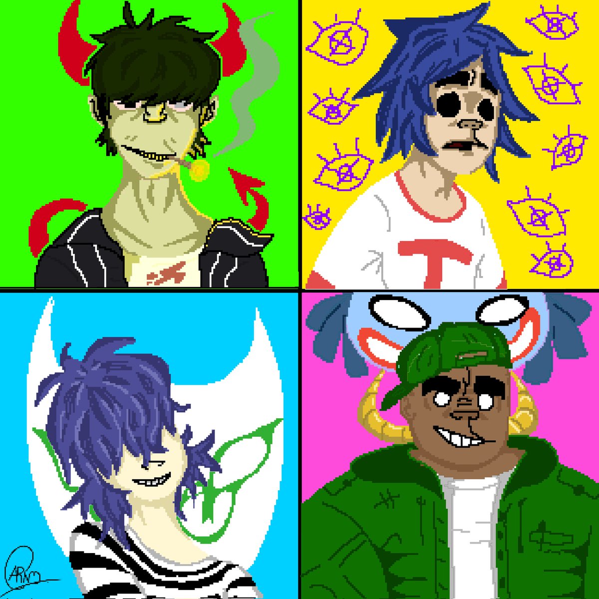 Foureo2's tweet image. #gorillaz fanart