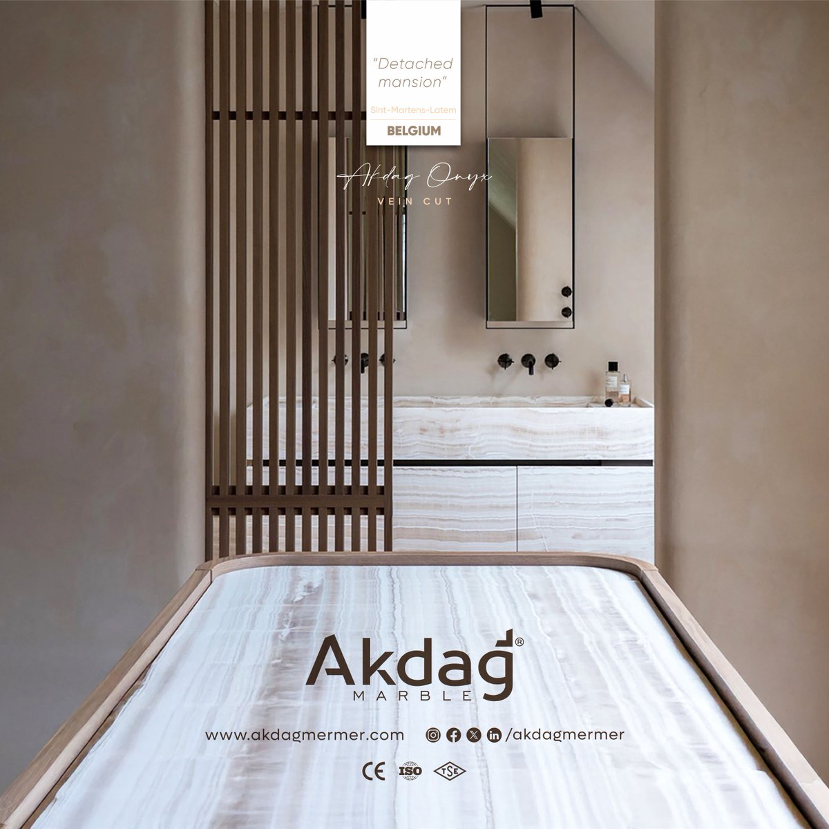 akdagmarble's tweet photo. “Detached mansion”
-
Sint-Martens-Latem - BELGIUM
-
Akdag Onyx vein cut
#akdag #marble #onyx #belgium #crosscut #onyxstone #naturalstone #interiordesign https://t.co/Van1jHjncQ