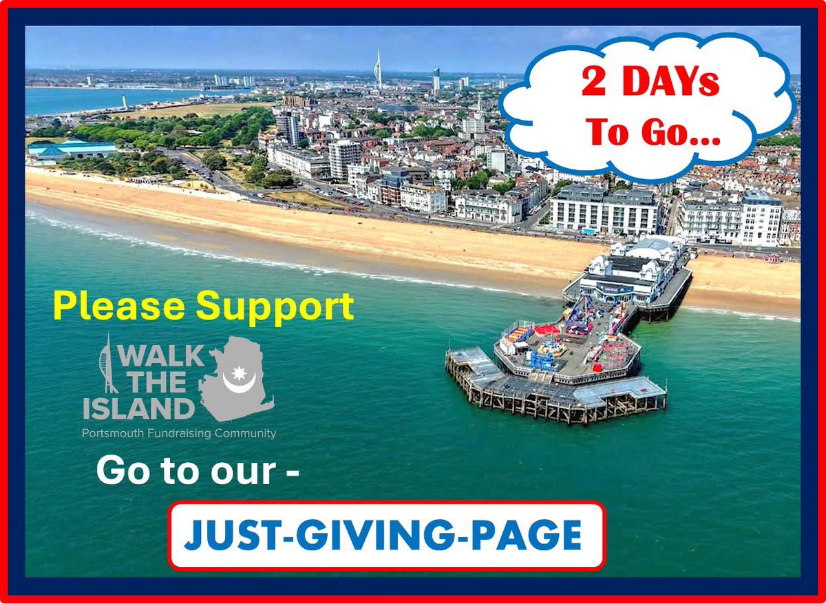 WalkIsland's tweet image. Please Visit our JUST GIVING PAGE
SUPPORT A POMPEY CHARITY &amp;amp; WALK THE ISLAND

MAKE A DIFFERENCE - EVERY POUND COUNTS !!

justgiving.com/crowdfunding/w…

Thank You