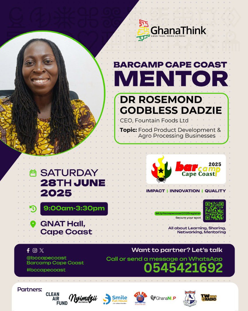 This weekend promises to educative, entertaining and impactful 
Join us by registering here bit.ly/bccapecoast202…
#bccapecoast