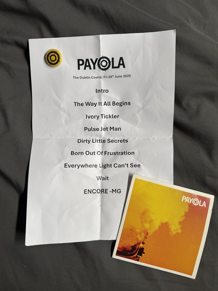 Chris jimmy Rumbol (@rumbo15) on Twitter photo Set list from the Dublin Castle by headliners <a href="/PayolaMusicUK/">PAYOLA</a> <a href="/scottiedog4eva/">Scott Forsyth</a> <a href="/FarleyVox/">Dave Farley</a> storming set with a cheeky Who cover to round off the night Set list from the Dublin Castle by headliners <a href="/PayolaMusicUK/">PAYOLA</a> <a href="/scottiedog4eva/">Scott Forsyth</a> <a href="/FarleyVox/">Dave Farley</a> storming set with a cheeky Who cover to round off the night