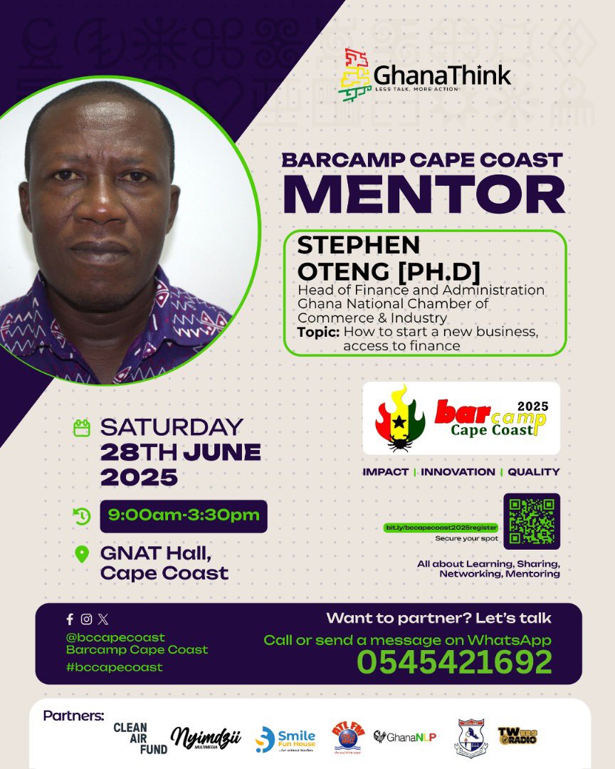 Meet out amazing mentors for Saturday 
#bccapecoast