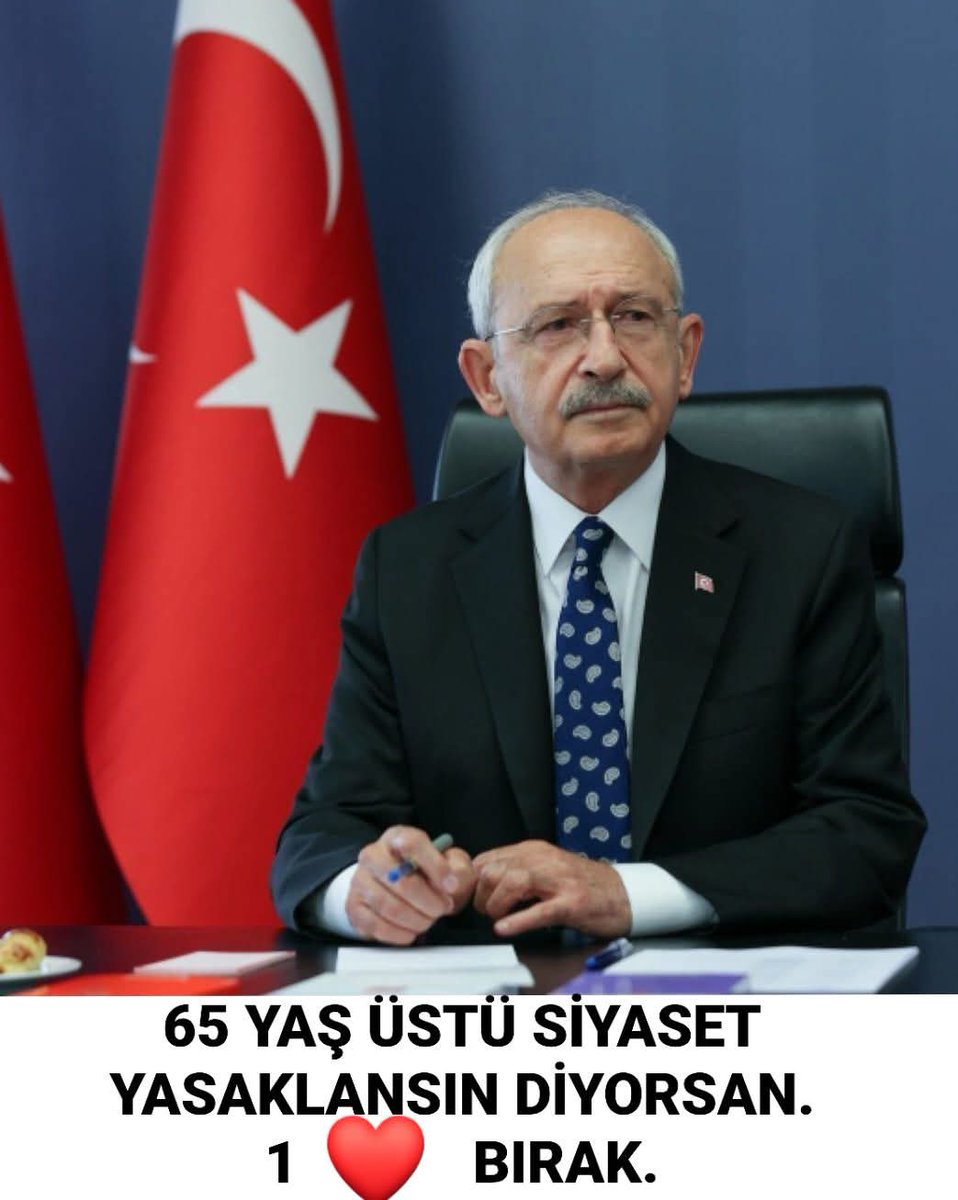 65 YAŞ ÜSTÜ SİYASET YAPMASIN YASAKLANSIN DİYEN KAÇ KİŞİYİZ?