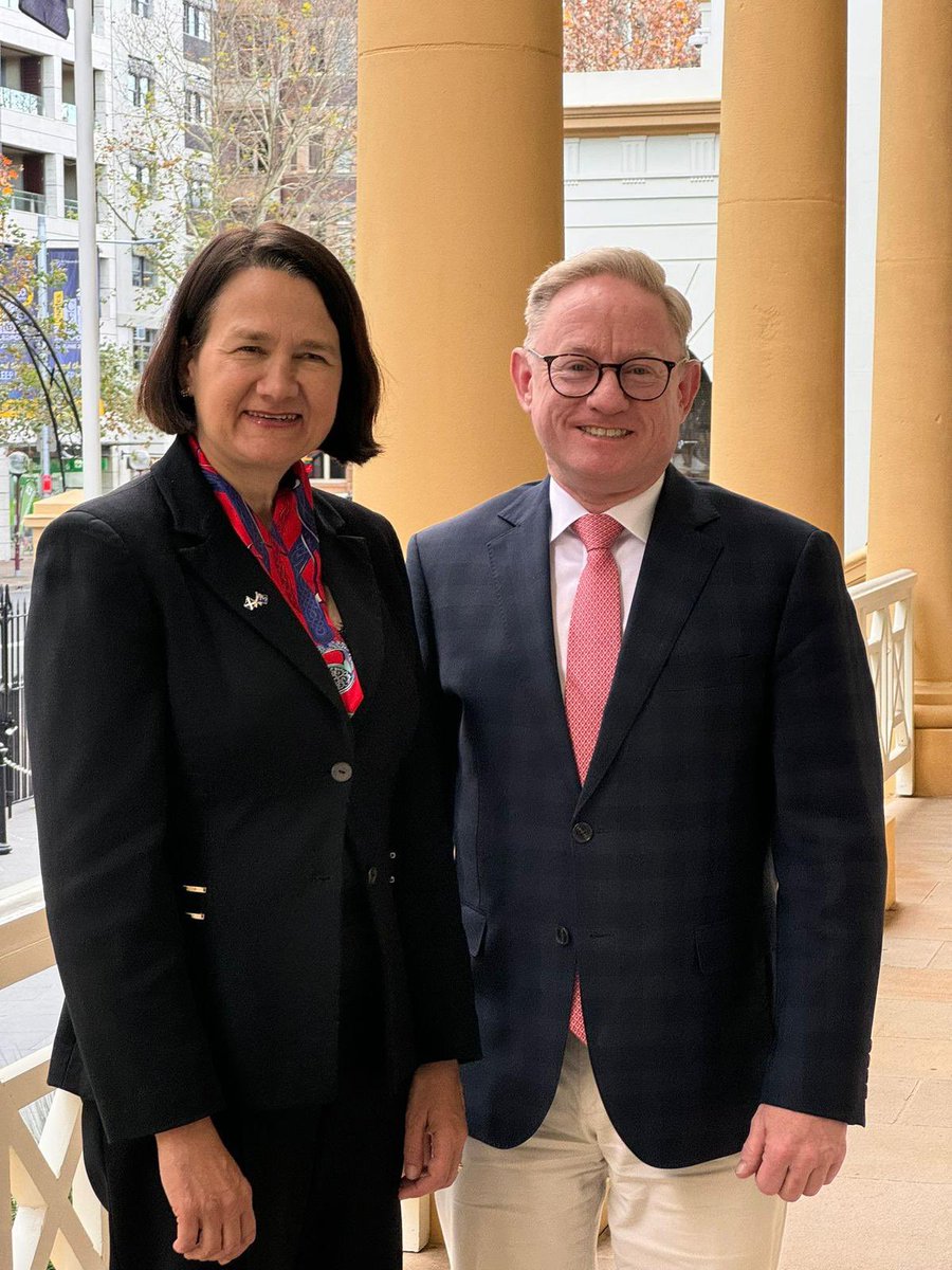 Sarah MacIntosh (@sarahmacfcdo) on Twitter photo A great visit to <a href="/nswparliament/">NSW Parliament House</a> with π¬π§ Minister Catherine West and the Hon <a href="/BenFranklinNats/">Ben Franklin</a> , President of <a href="/nsw_upperhouse/">Legislative Council</a>
UKβs modern, dynamic partnership with #NSW is built on trade, people, creative and defence industry links.
π¬π§π€π¦πΊ <a href="/ukinaustralia/">UK in Australia π¬π§π¦πΊ</a> A great visit to <a href="/nswparliament/">NSW Parliament House</a> with π¬π§ Minister Catherine West and the Hon <a href="/BenFranklinNats/">Ben Franklin</a> , President of <a href="/nsw_upperhouse/">Legislative Council</a>
UKβs modern, dynamic partnership with #NSW is built on trade, people, creative and defence industry links.
π¬π§π€π¦πΊ <a href="/ukinaustralia/">UK in Australia π¬π§π¦πΊ</a>
