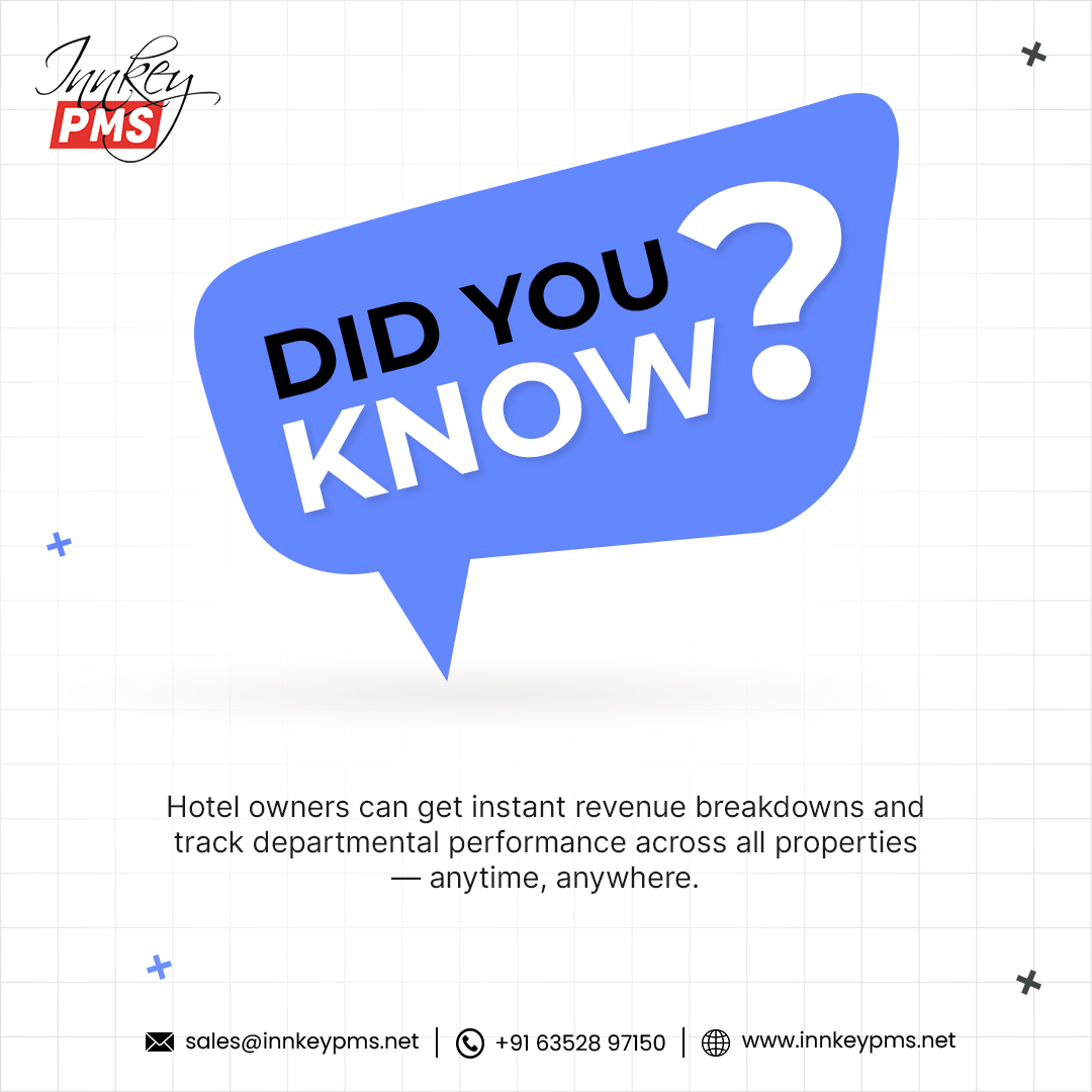 innkeypms's tweet photo. Hotel owners — want to see how each department is performing in real time?
Now you can. All from your phone.

#DidYouKnow #RealtimeReport #RevenueReport #HotelPerfomance #TrackHotelPerfomance #RevenueBrackdownreport #ManagerMobileSolution #DepartmentReports #HotelOwners #InnKey https://t.co/WcVLYVG88r