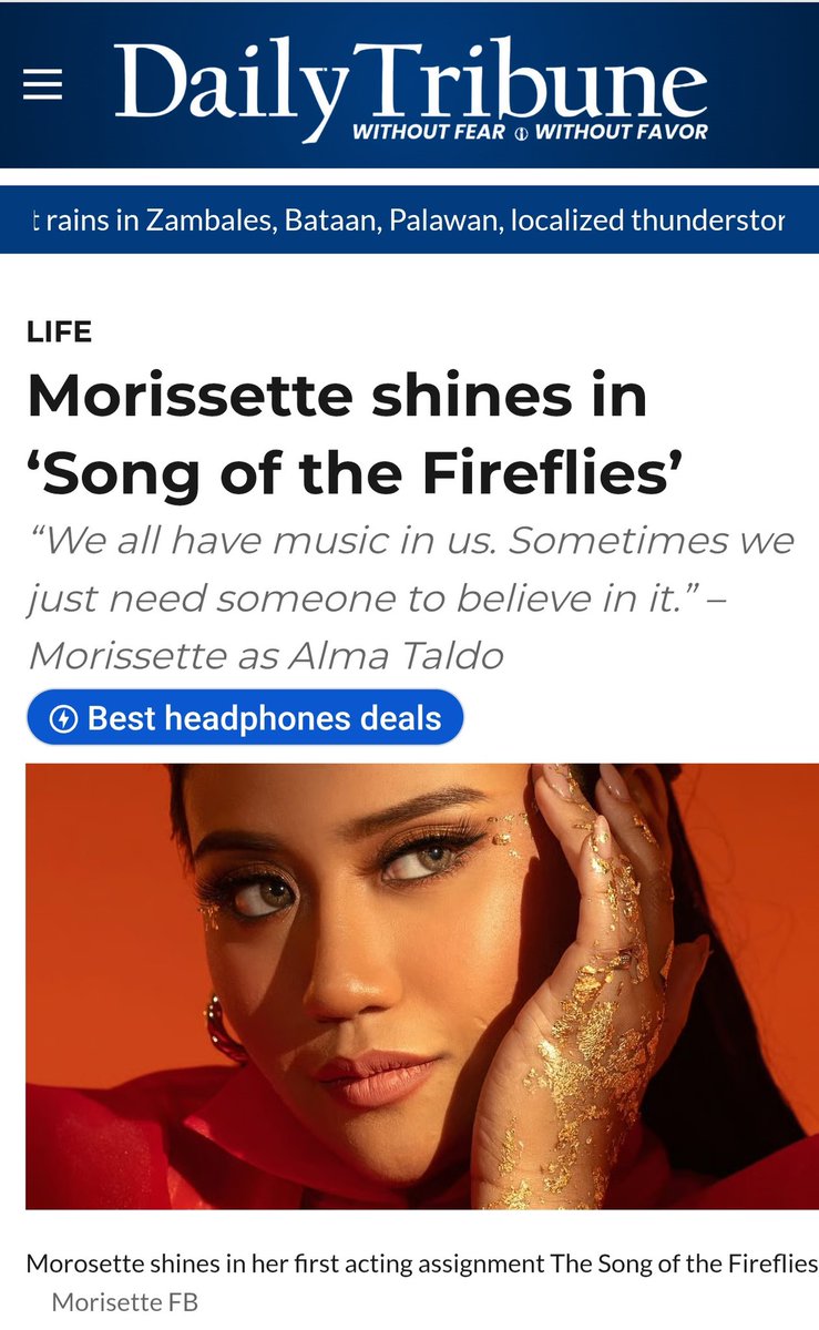 MOWIEnatics_OFC's tweet photo. Morissette shines in 'Song of the Fireflies' @itsMorissette 💙🥰

#SongoftheFireflies https://t.co/J9Pvgc9WMf