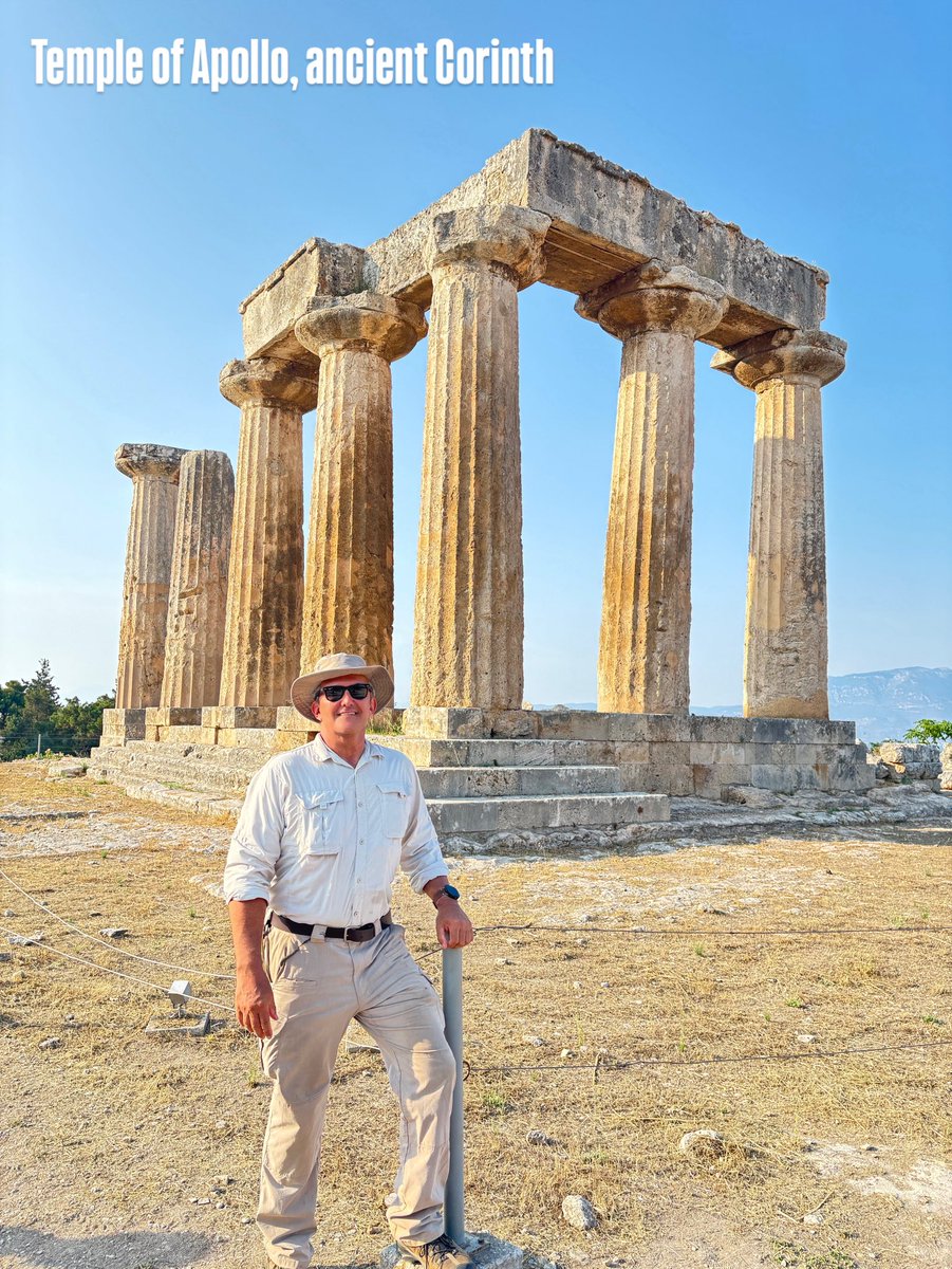 Scott__Bierly's tweet photo. Temple of Apollo, Ancient Corinth. 

#Archaeology #Archaeologist #AncientGreece #TempleOfApollo #GreekTemples #MercerUniversity https://t.co/Q47g8mchXP