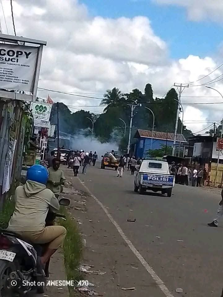 June 26, Nabire  -In occupied Papua, open fire is now routine. Bullets are cheaper than justice. One shot dead, two abducted without cause. No questions asked. The police no longer enforce law,  they enforce terror.

#nabire 
#Westpapua 
#UNHRC
#Amnesty