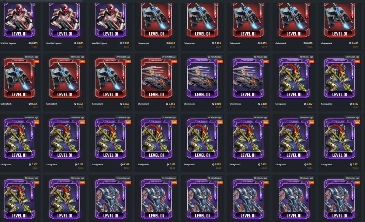 CaBs | KIND (@cabscrypto) on Twitter photo 🔍Well well... before i sleep usually visit the marketplace looking for some interesting deals on <a href="/WagmiGameCo/">WAGMI Games</a>
the market is moving and you dont wanna lose the opportunity!
Remember today we have 3 types of cards:
🔹Season 1
🔻Preseason
🔸Closed Beta
And then on this 🔍Well well... before i sleep usually visit the marketplace looking for some interesting deals on <a href="/WagmiGameCo/">WAGMI Games</a>
the market is moving and you dont wanna lose the opportunity!
Remember today we have 3 types of cards:
🔹Season 1
🔻Preseason
🔸Closed Beta
And then on this