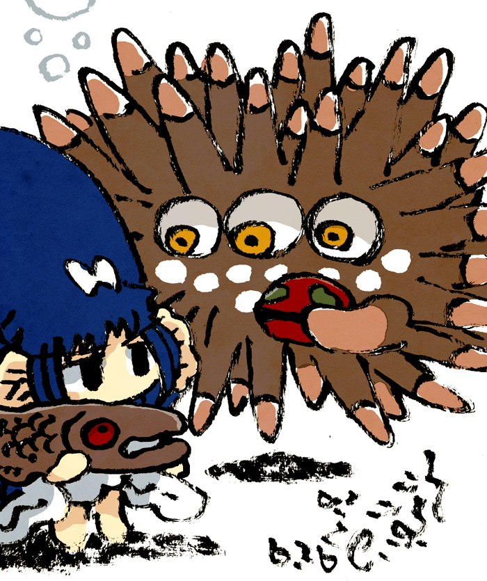 「#毎日造物大女王さま うに入道」|氷厘亭氷泉のイラスト