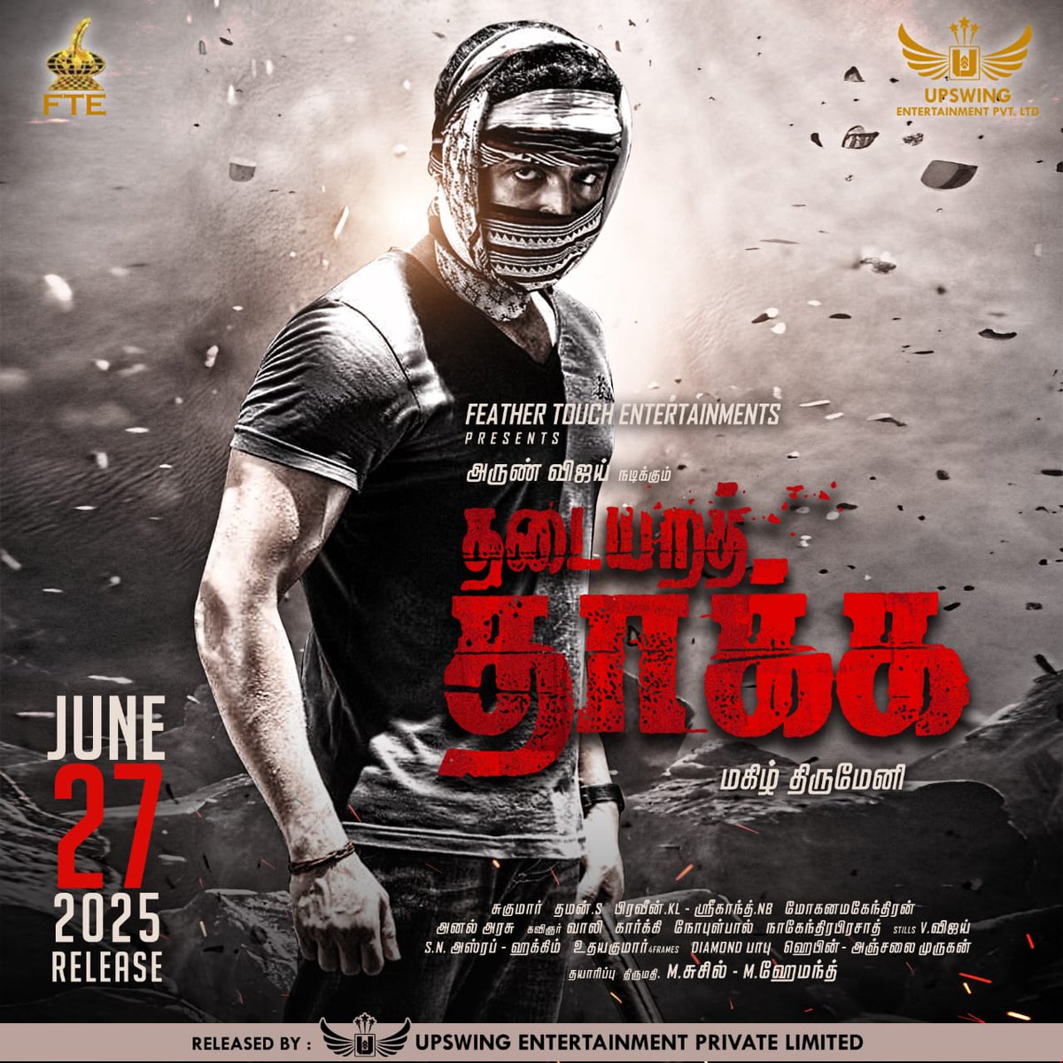 arunvijayno1's tweet image. Happy that my favorite film of mine #ThadaiyaraThaakka re-releasing in theatres from June 27th. Don't miss the rage, the action, the revenge!!💥
#MagizhThirumeni @mamtamohan @Rakulpreet
@UpswingEnt @tjr_deva
@mediamindsinc @MusicThaman @ProBhuvan