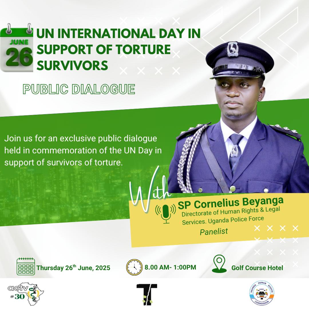 Today, as we discuss elections, torture, violence and human rights, <a href="/PoliceUg/">Uganda Police Force</a> will be among the panelists. 
#StopTortureUG2025
<a href="/NCHRD_UG/">NCHRDs-UG</a> <a href="/SwedEnvoyUganda/">Amb. Maria Håkansson</a> <a href="/ADCinUganda/">ADC in Uganda 🇦🇹🇺🇬</a> <a href="/IRCT/">IRCT</a>