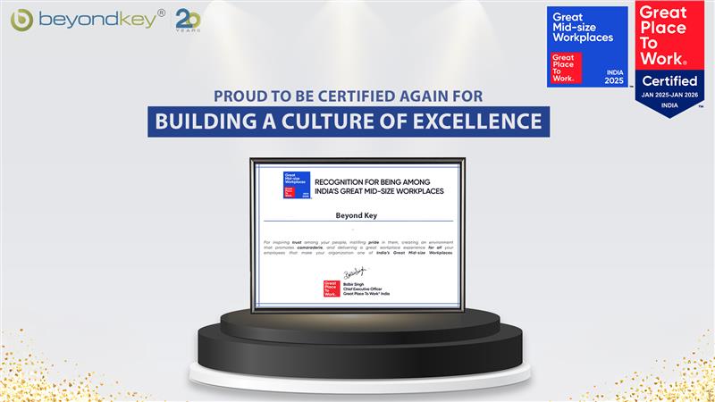 We’re thrilled to be certified again as one of India’s Great Mid-Size Workplaces! 🌟
Cheers to our amazing team and a culture where people thrive.
Here’s to more growth and collaboration ahead! 🙌
#GreatPlaceToWork #GPTWIndia #WorkplaceCulture #GreatMidSizeWorkplace #Recognition