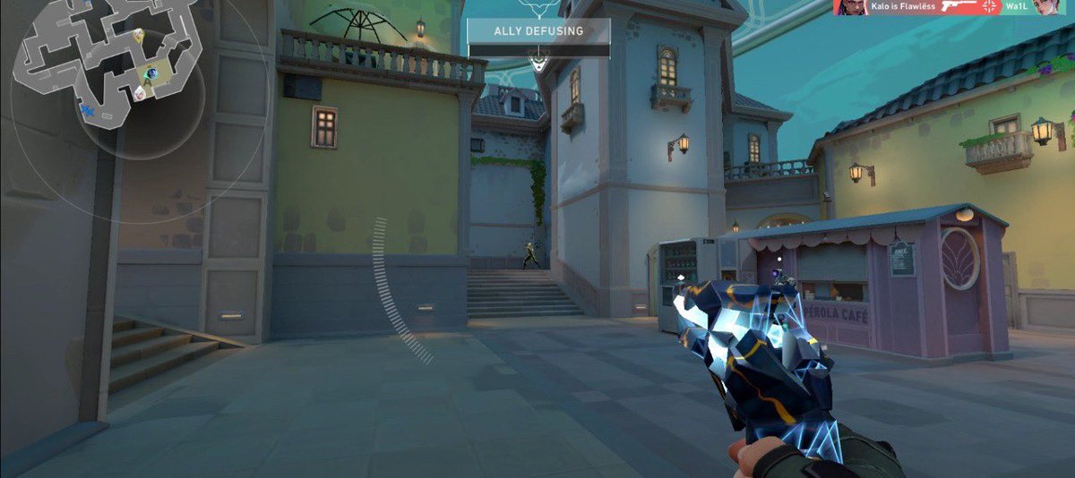 Why is he allowed to strafe inside the wall?